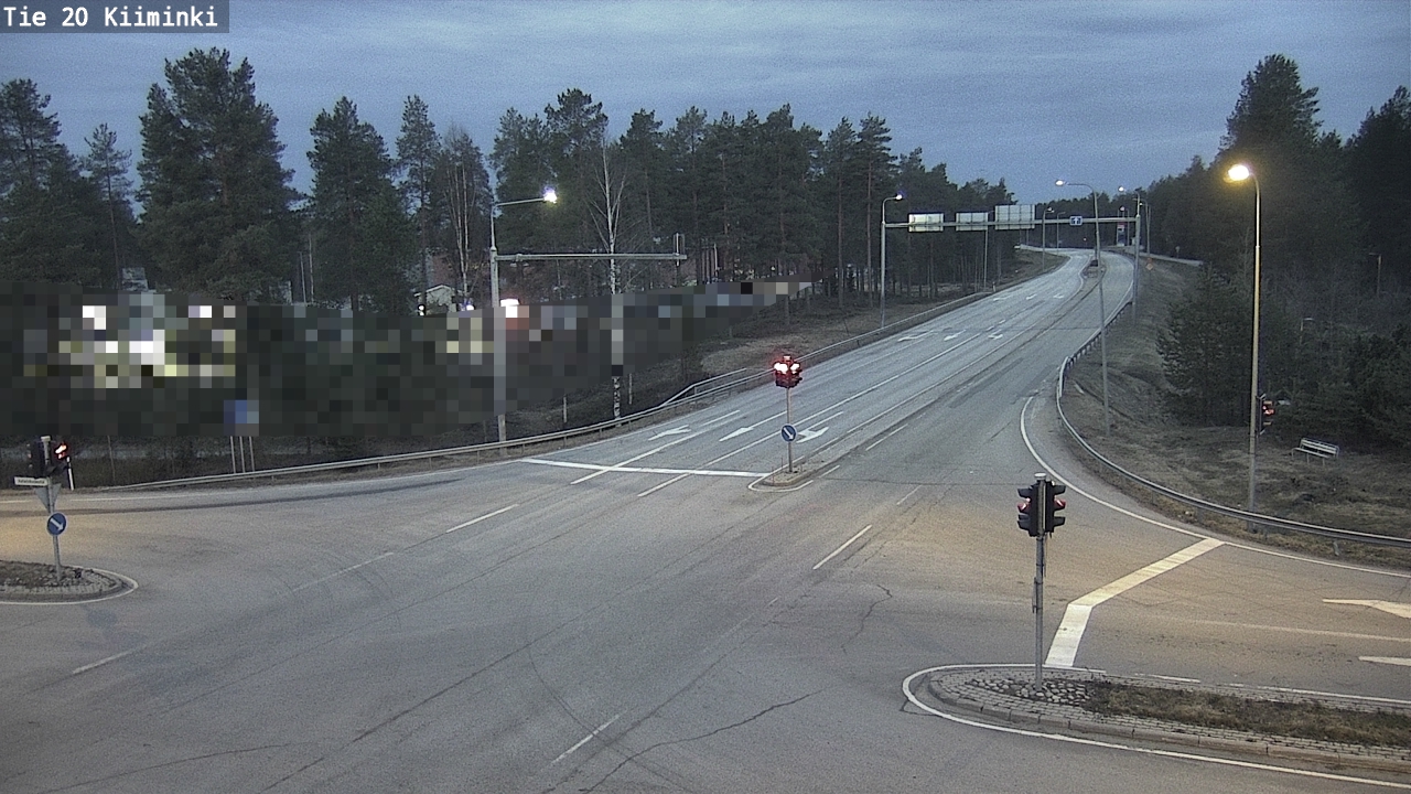 Weather Camera Image Väg 20 Uleåborg Kiiminki, Oulu, Pohjois-Pohjanmaa