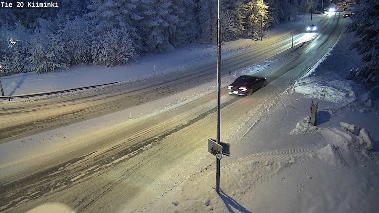 Weather Camera Image Väg 20 Uleåborg Kiiminki, Oulu, Pohjois-Pohjanmaa