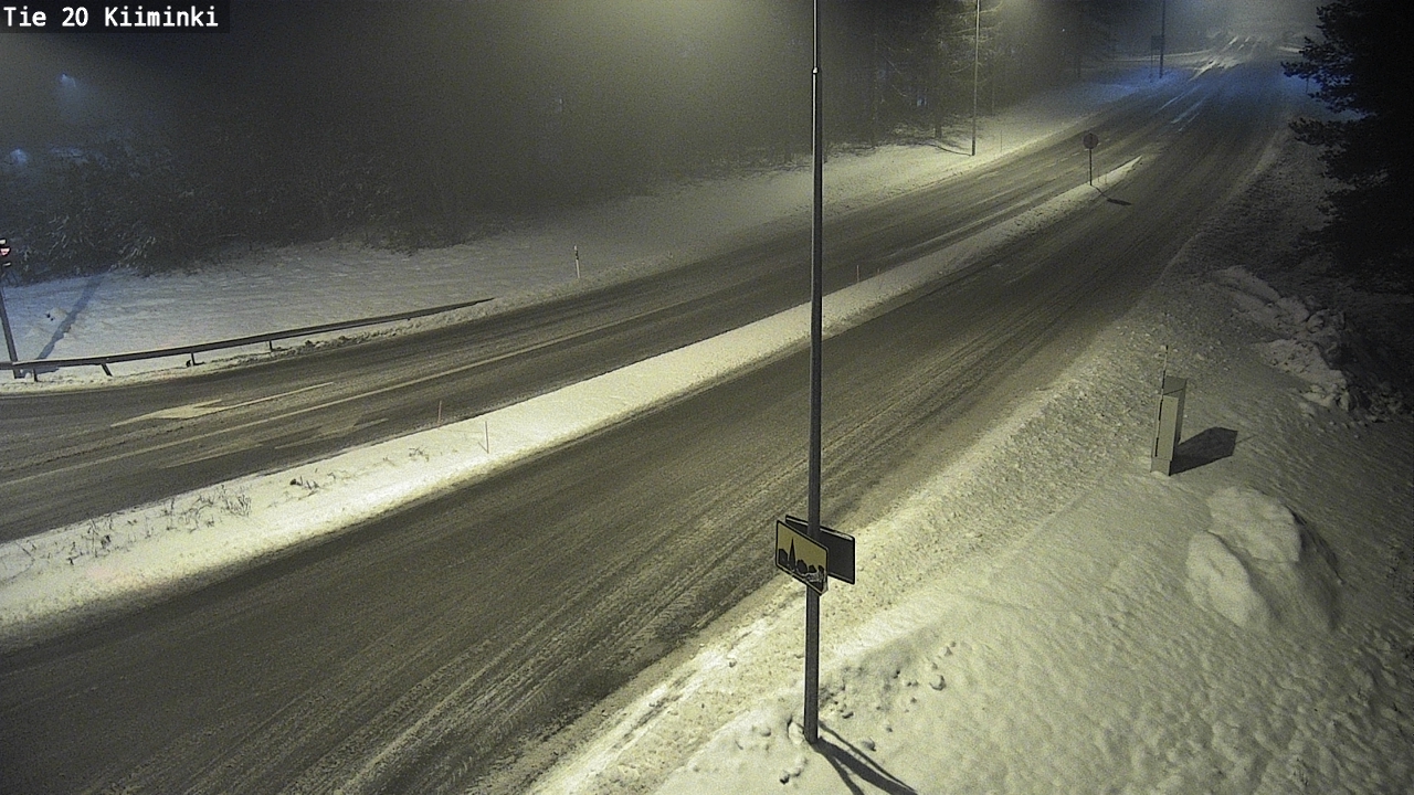 Weather Camera Image Väg 20 Uleåborg Kiiminki, Oulu, Pohjois-Pohjanmaa