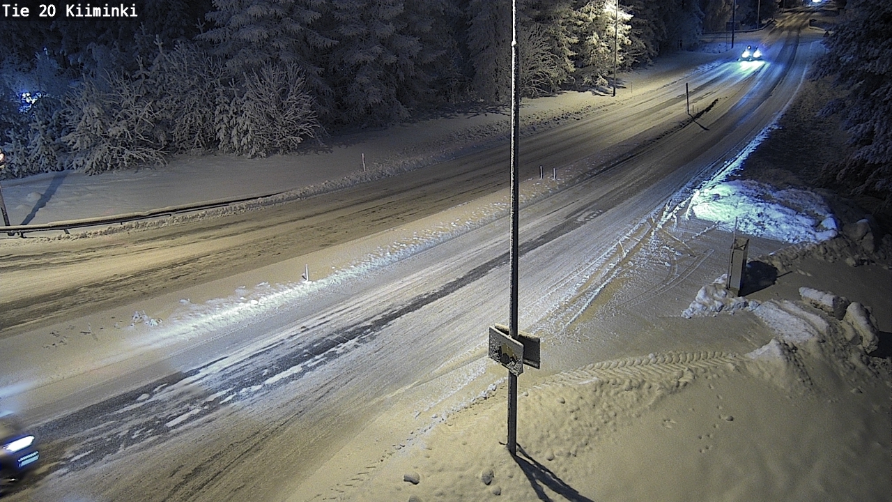 Weather Camera Image Väg 20 Uleåborg Kiiminki, Oulu, Pohjois-Pohjanmaa