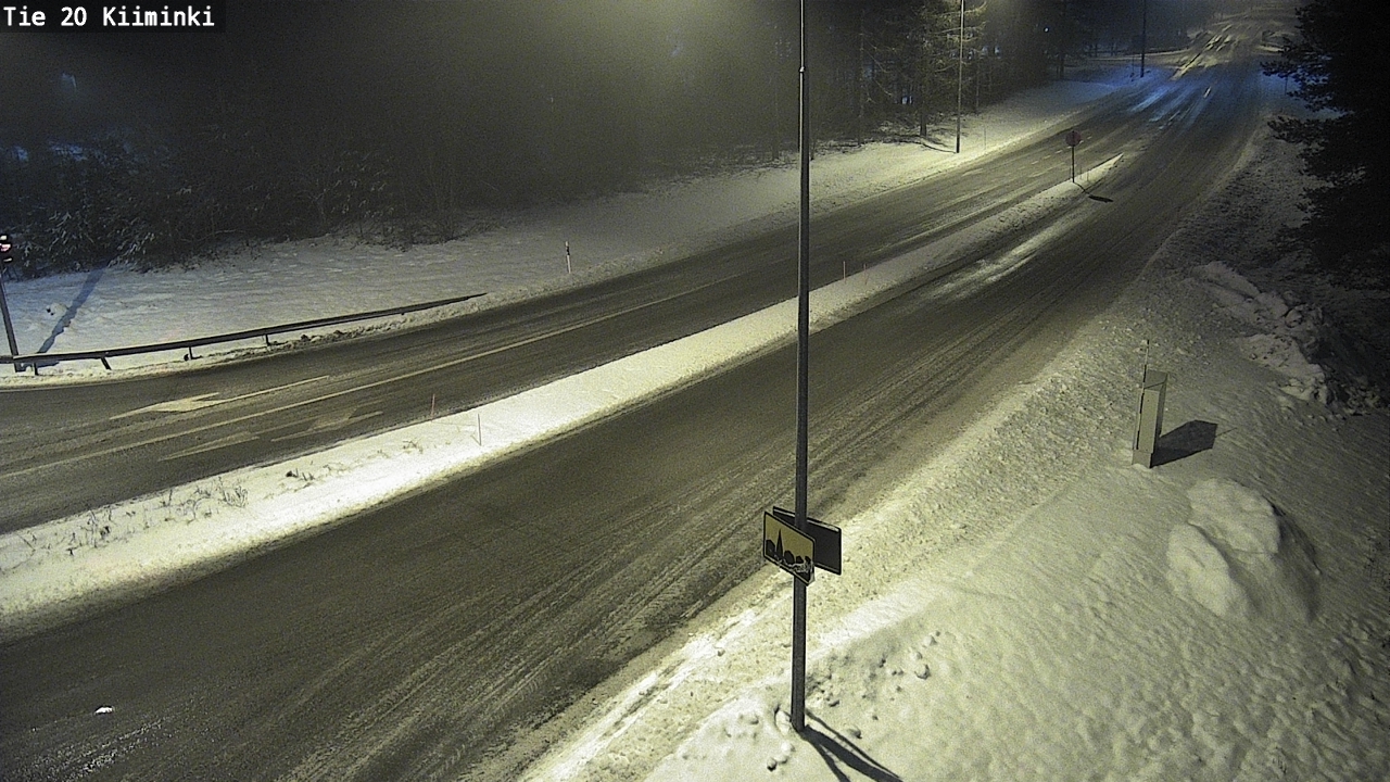 Weather Camera Image Väg 20 Uleåborg Kiiminki, Oulu, Pohjois-Pohjanmaa