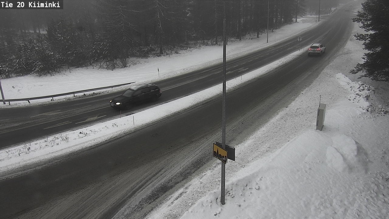 Weather Camera Image Väg 20 Uleåborg Kiiminki, Oulu, Pohjois-Pohjanmaa