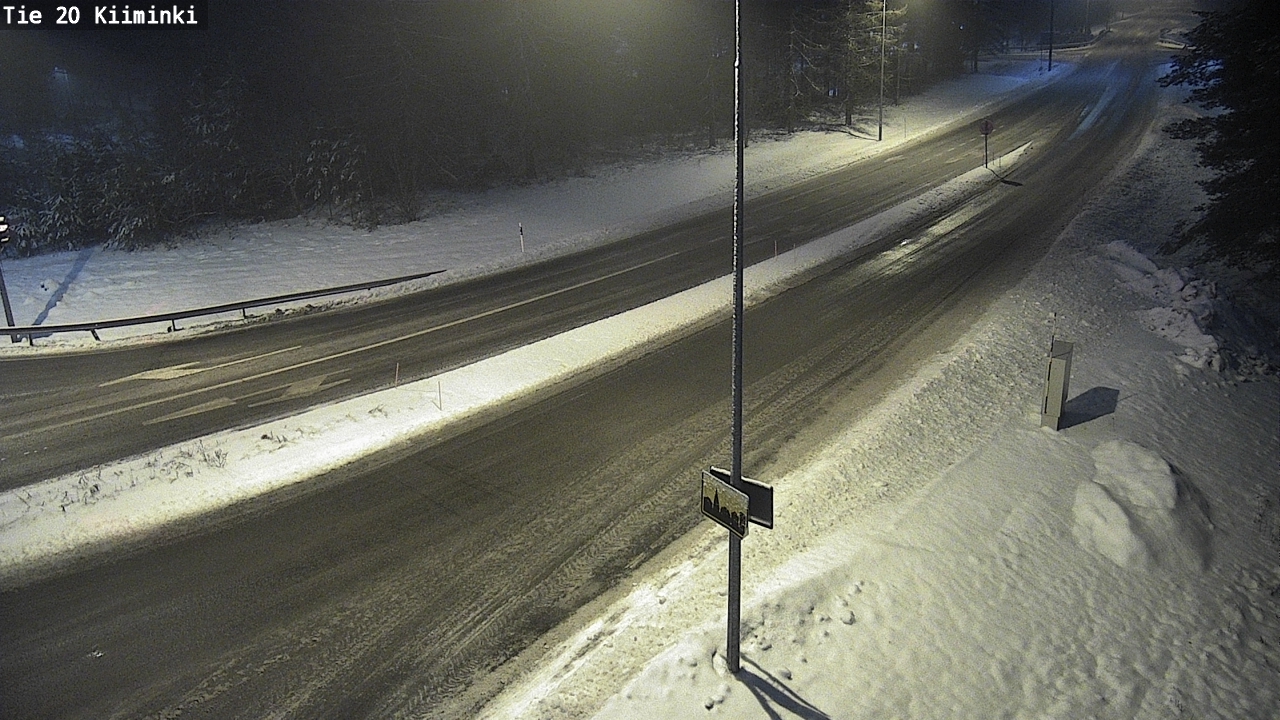 Weather Camera Image Väg 20 Uleåborg Kiiminki, Oulu, Pohjois-Pohjanmaa