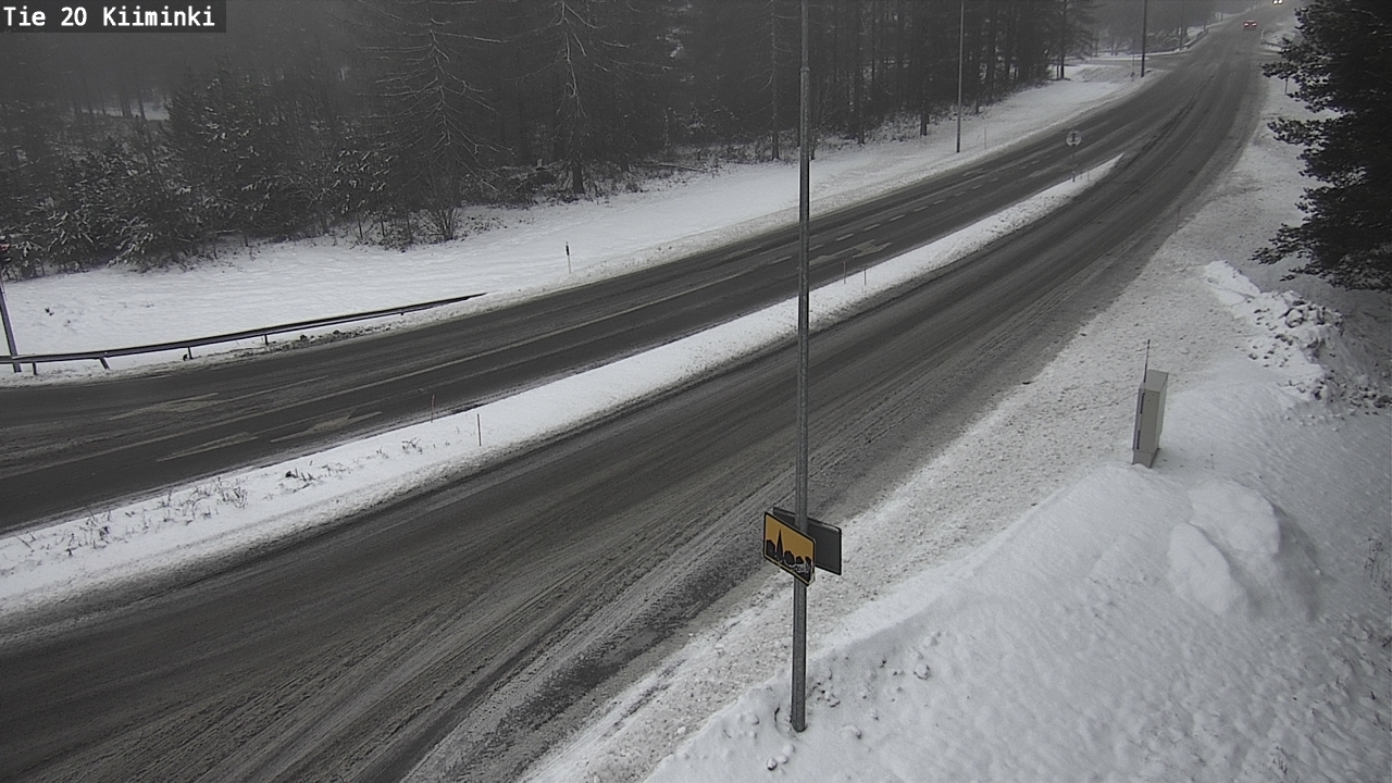 Weather Camera Image Väg 20 Uleåborg Kiiminki, Oulu, Pohjois-Pohjanmaa