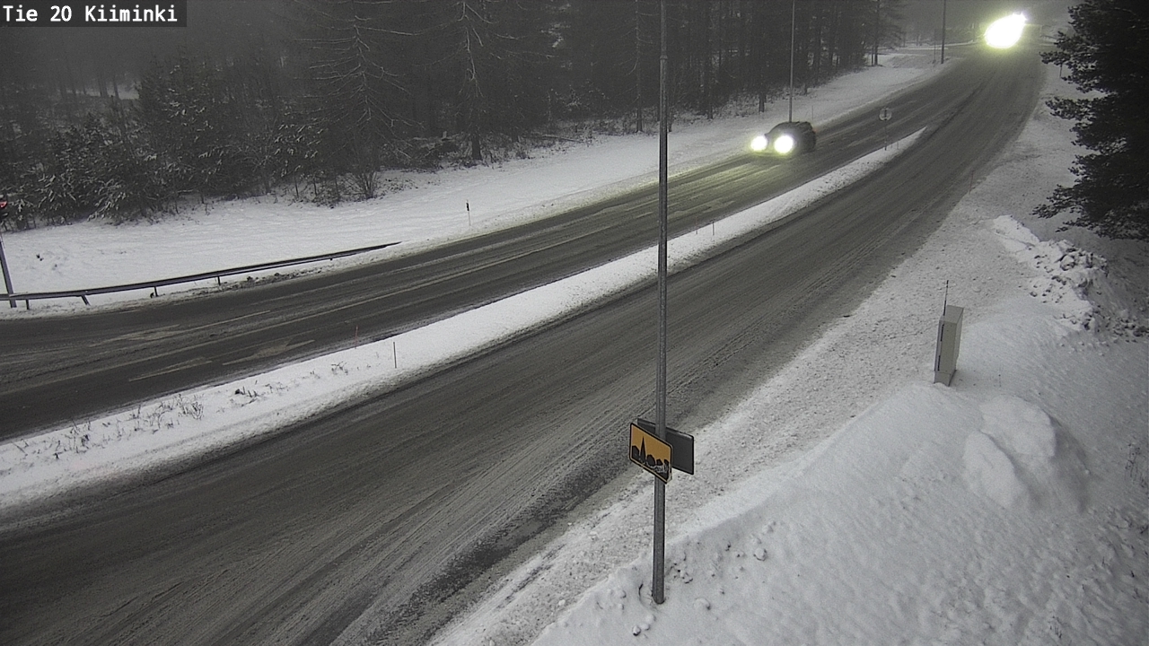 Weather Camera Image Väg 20 Uleåborg Kiiminki, Oulu, Pohjois-Pohjanmaa