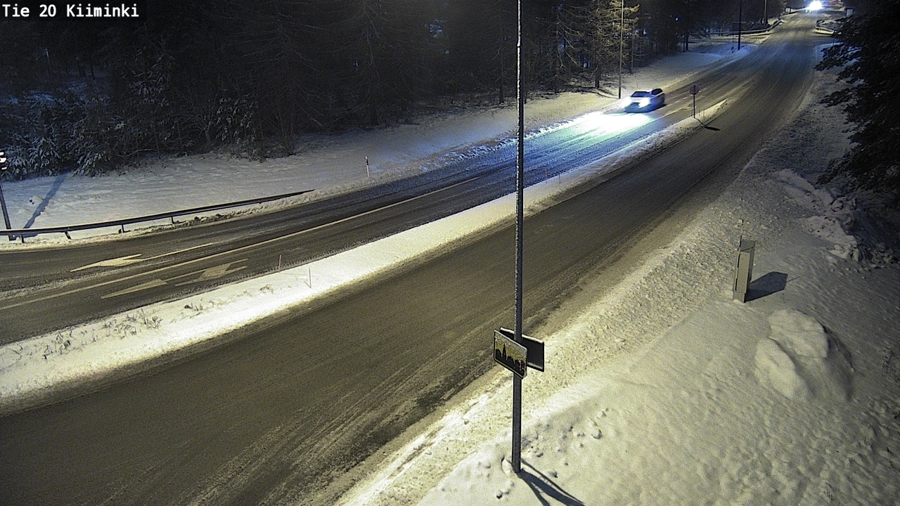 Weather Camera Image Väg 20 Uleåborg Kiiminki, Oulu, Pohjois-Pohjanmaa
