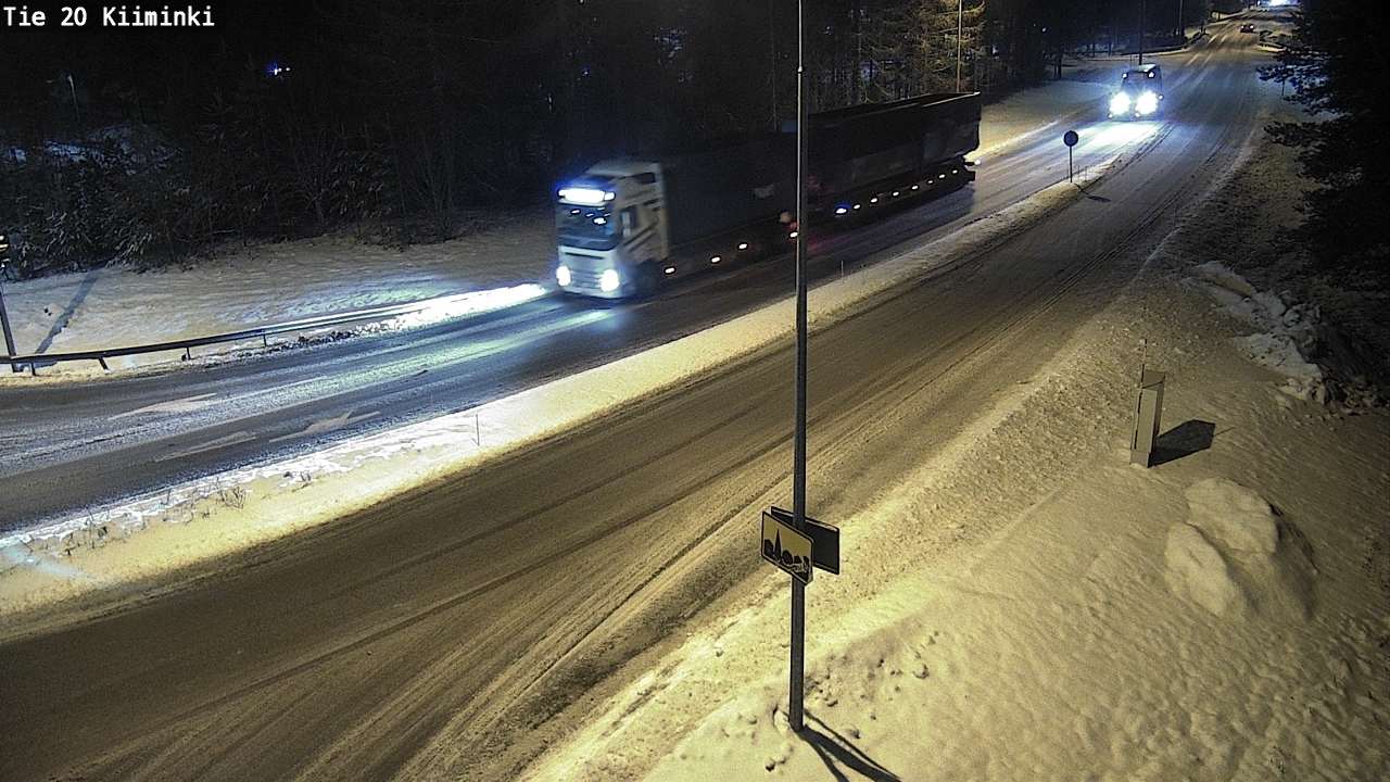 Weather Camera Image Road 20 Oulu Kiiminki, Oulu, Pohjois-Pohjanmaa