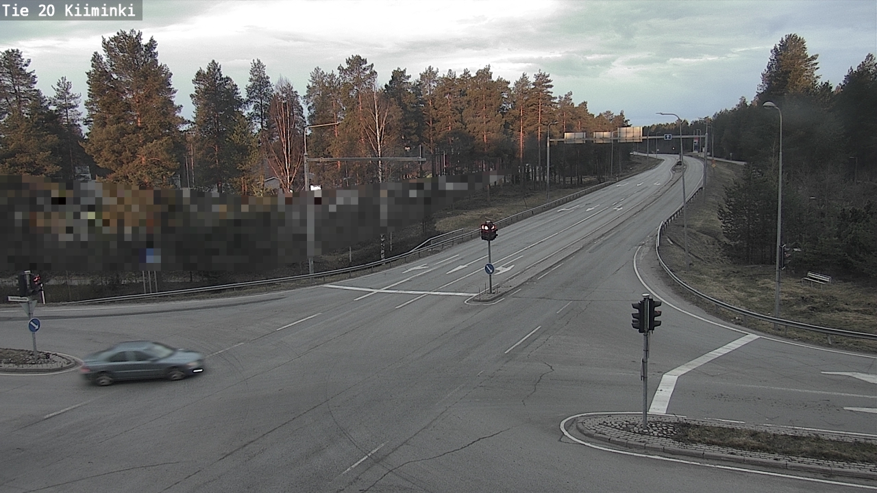 Weather Camera Image Väg 20 Uleåborg Kiiminki, Oulu, Pohjois-Pohjanmaa