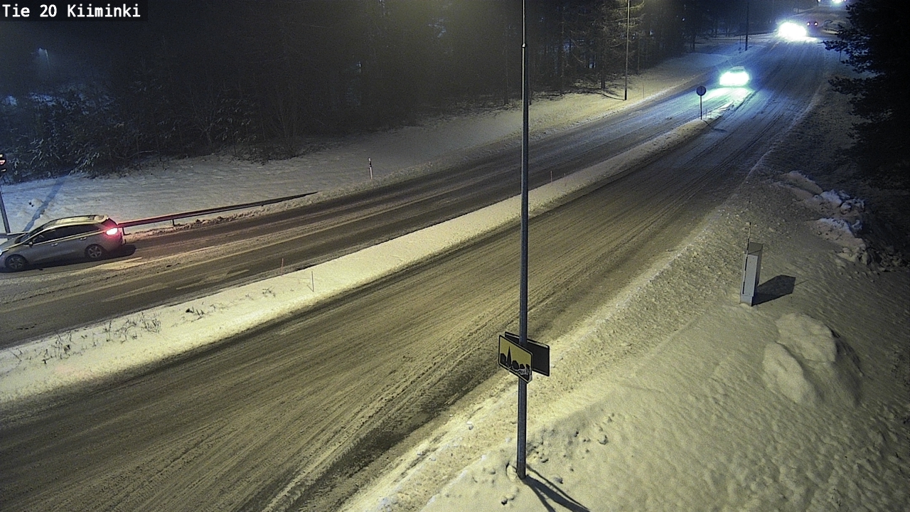 Weather Camera Image Väg 20 Uleåborg Kiiminki, Oulu, Pohjois-Pohjanmaa