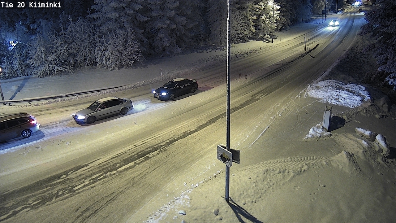 Weather Camera Image Väg 20 Uleåborg Kiiminki, Oulu, Pohjois-Pohjanmaa