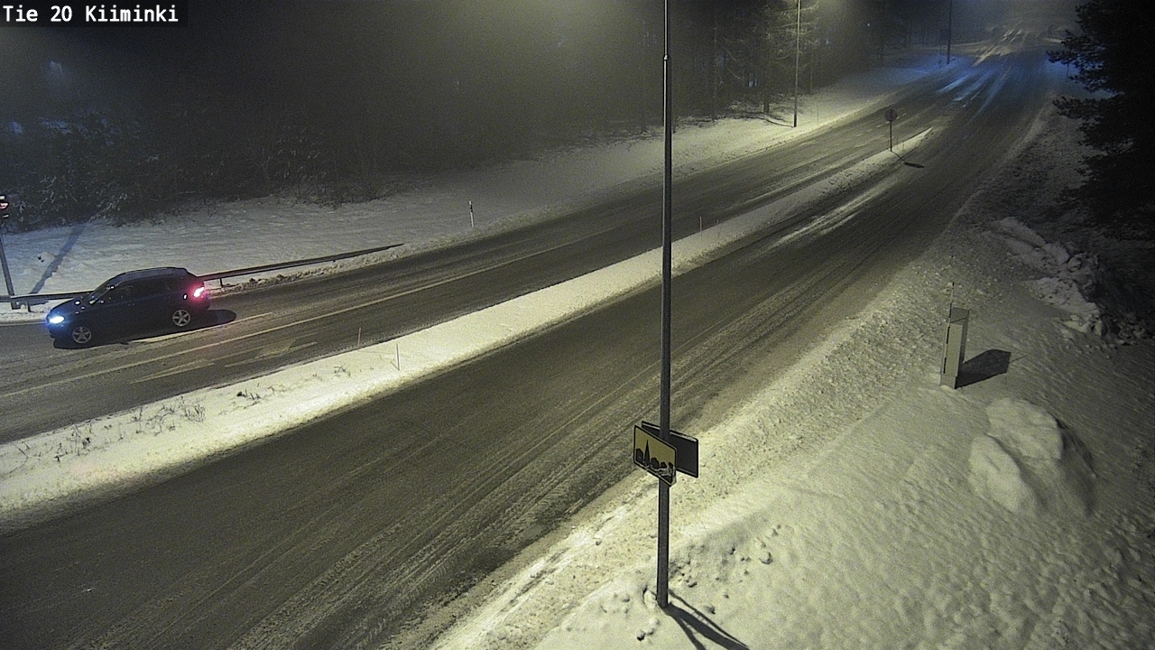 Weather Camera Image Väg 20 Uleåborg Kiiminki, Oulu, Pohjois-Pohjanmaa