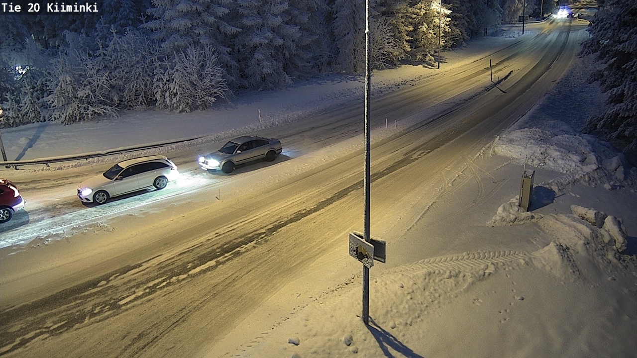 Weather Camera Image Väg 20 Uleåborg Kiiminki, Oulu, Pohjois-Pohjanmaa