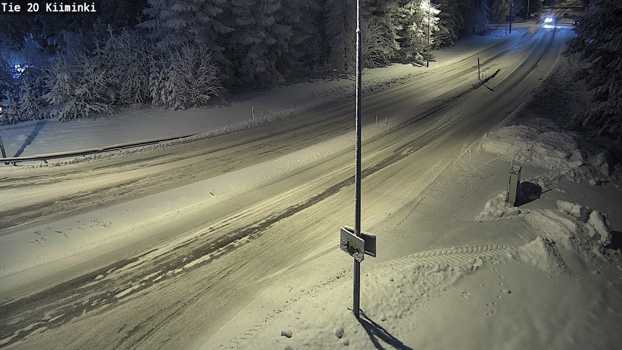 Weather Camera Image Väg 20 Uleåborg Kiiminki, Oulu, Pohjois-Pohjanmaa