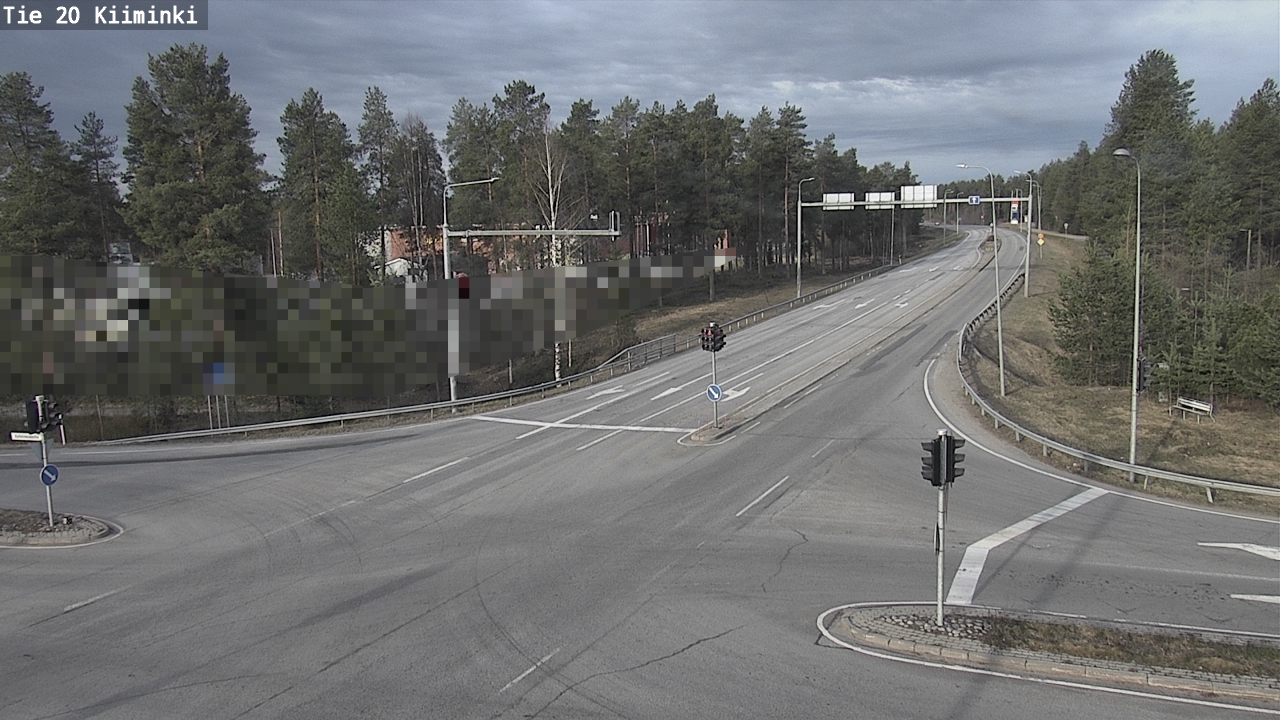 Weather Camera Image Väg 20 Uleåborg Kiiminki, Oulu, Pohjois-Pohjanmaa
