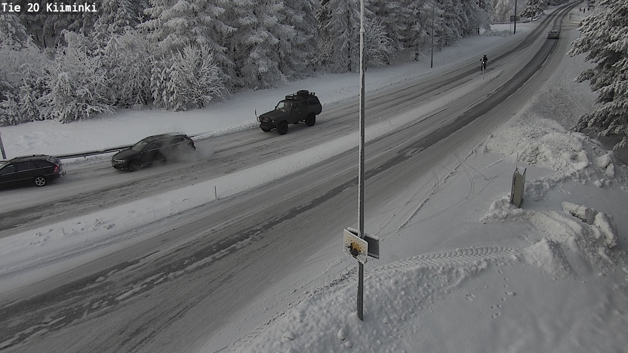 Weather Camera Image Väg 20 Uleåborg Kiiminki, Oulu, Pohjois-Pohjanmaa