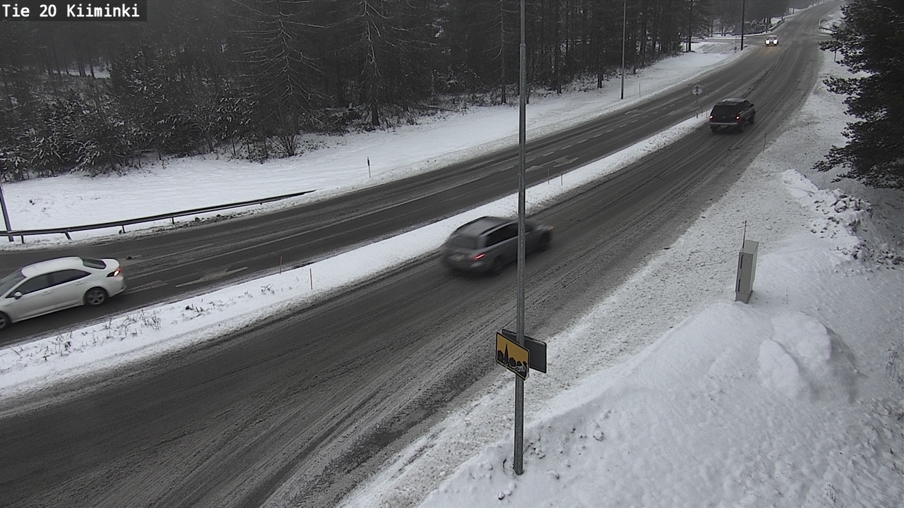 Weather Camera Image Väg 20 Uleåborg Kiiminki, Oulu, Pohjois-Pohjanmaa