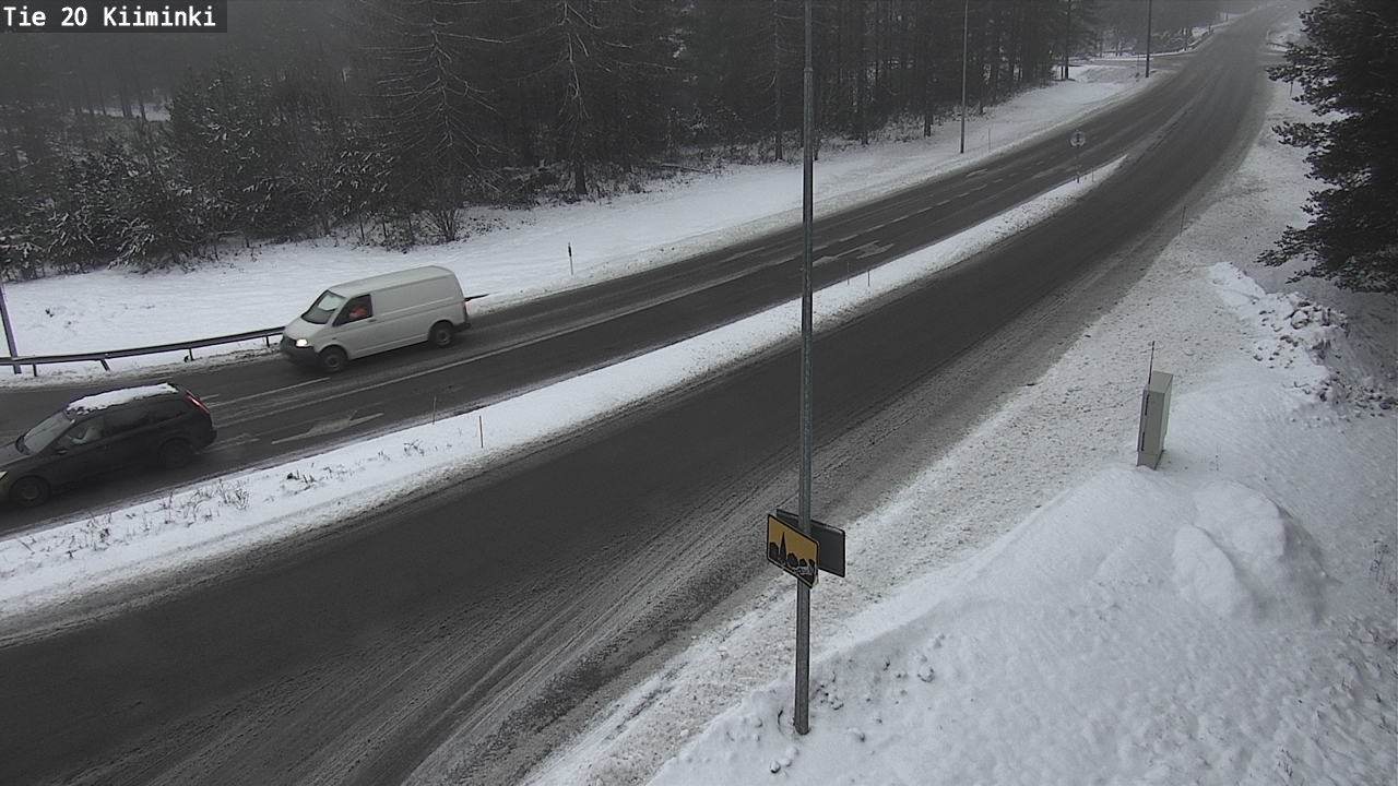 Weather Camera Image Väg 20 Uleåborg Kiiminki, Oulu, Pohjois-Pohjanmaa