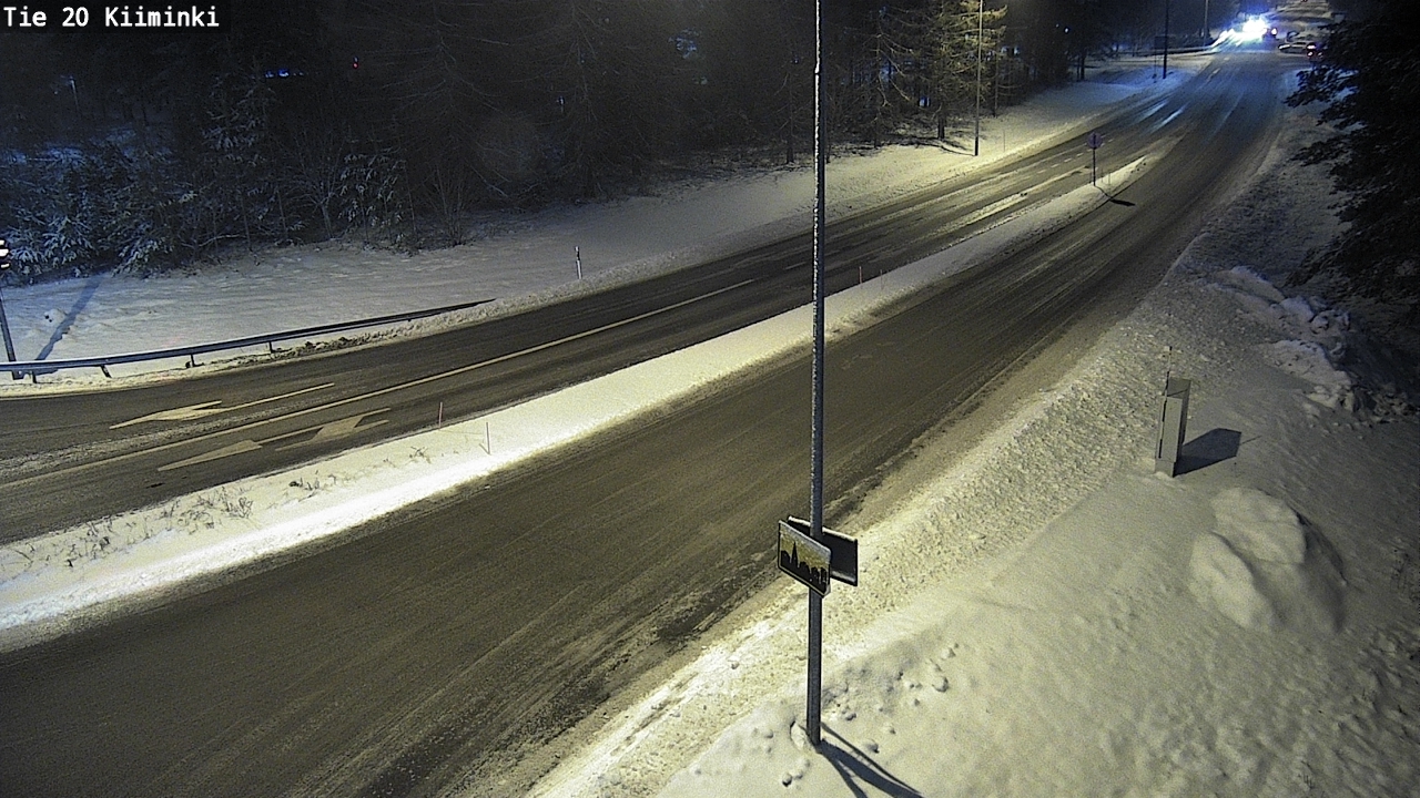 Weather Camera Image Väg 20 Uleåborg Kiiminki, Oulu, Pohjois-Pohjanmaa