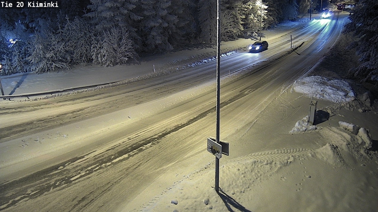 Weather Camera Image Väg 20 Uleåborg Kiiminki, Oulu, Pohjois-Pohjanmaa