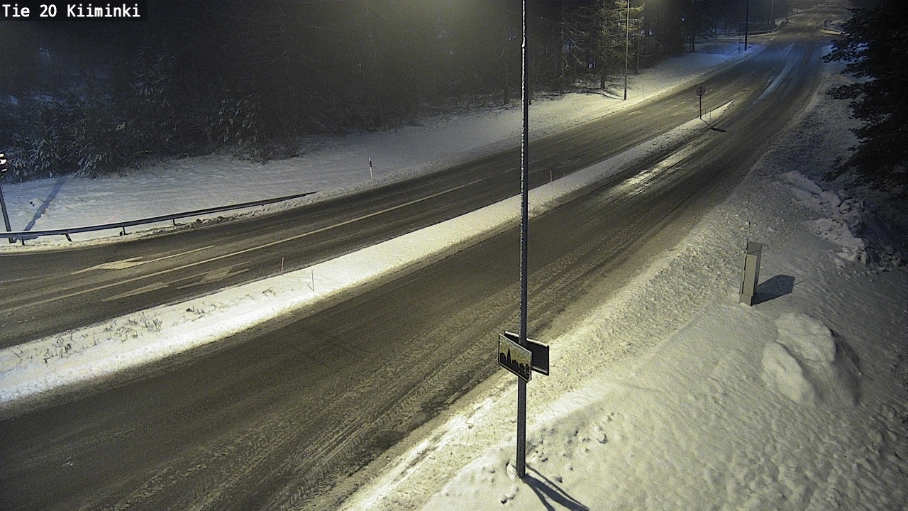 Weather Camera Image Väg 20 Uleåborg Kiiminki, Oulu, Pohjois-Pohjanmaa