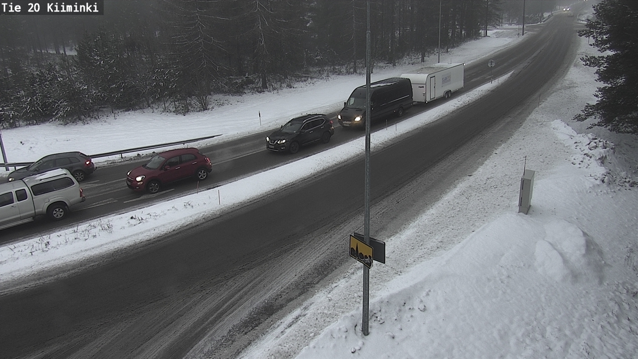 Weather Camera Image Väg 20 Uleåborg Kiiminki, Oulu, Pohjois-Pohjanmaa