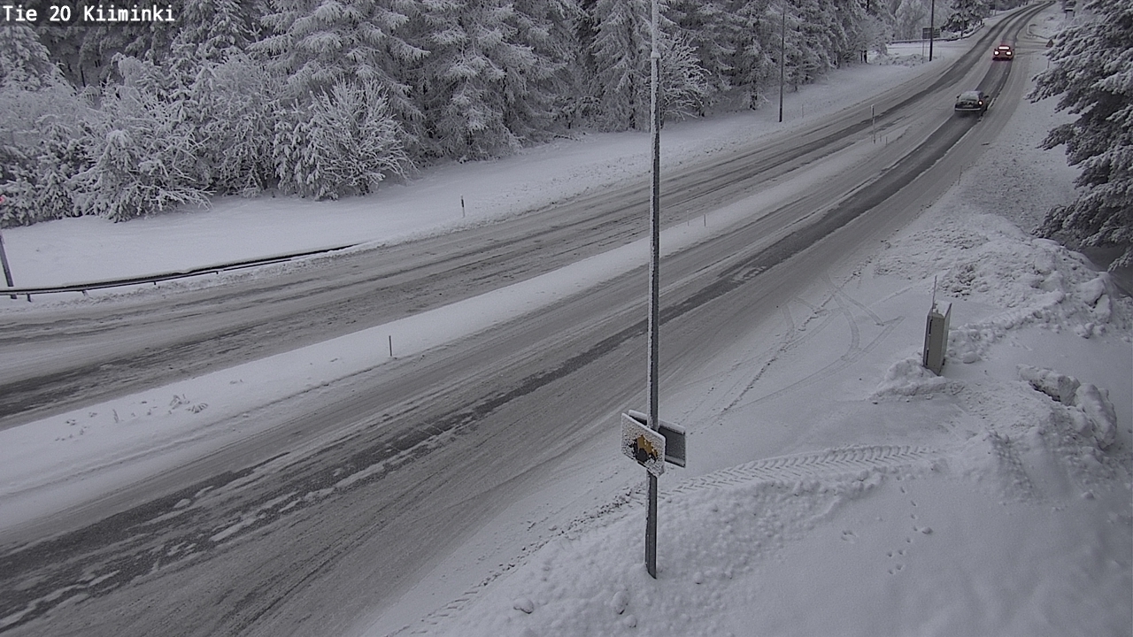 Weather Camera Image Väg 20 Uleåborg Kiiminki, Oulu, Pohjois-Pohjanmaa