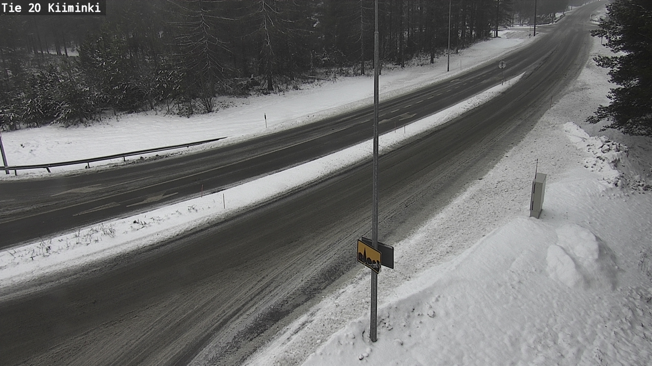 Weather Camera Image Väg 20 Uleåborg Kiiminki, Oulu, Pohjois-Pohjanmaa