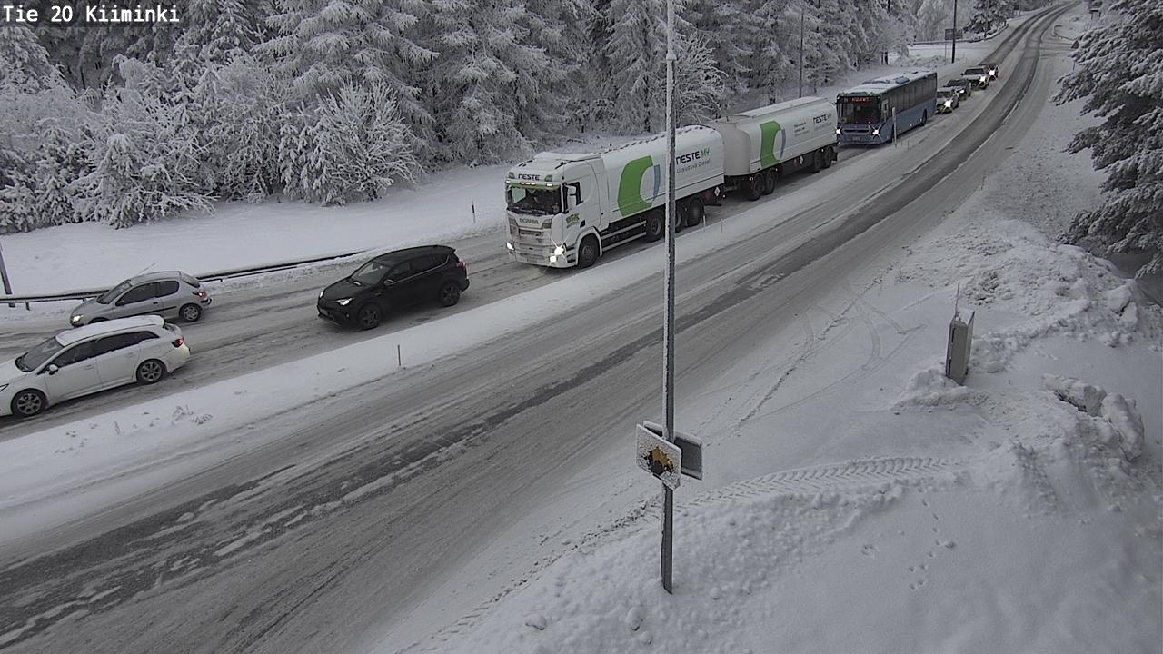 Weather Camera Image Väg 20 Uleåborg Kiiminki, Oulu, Pohjois-Pohjanmaa