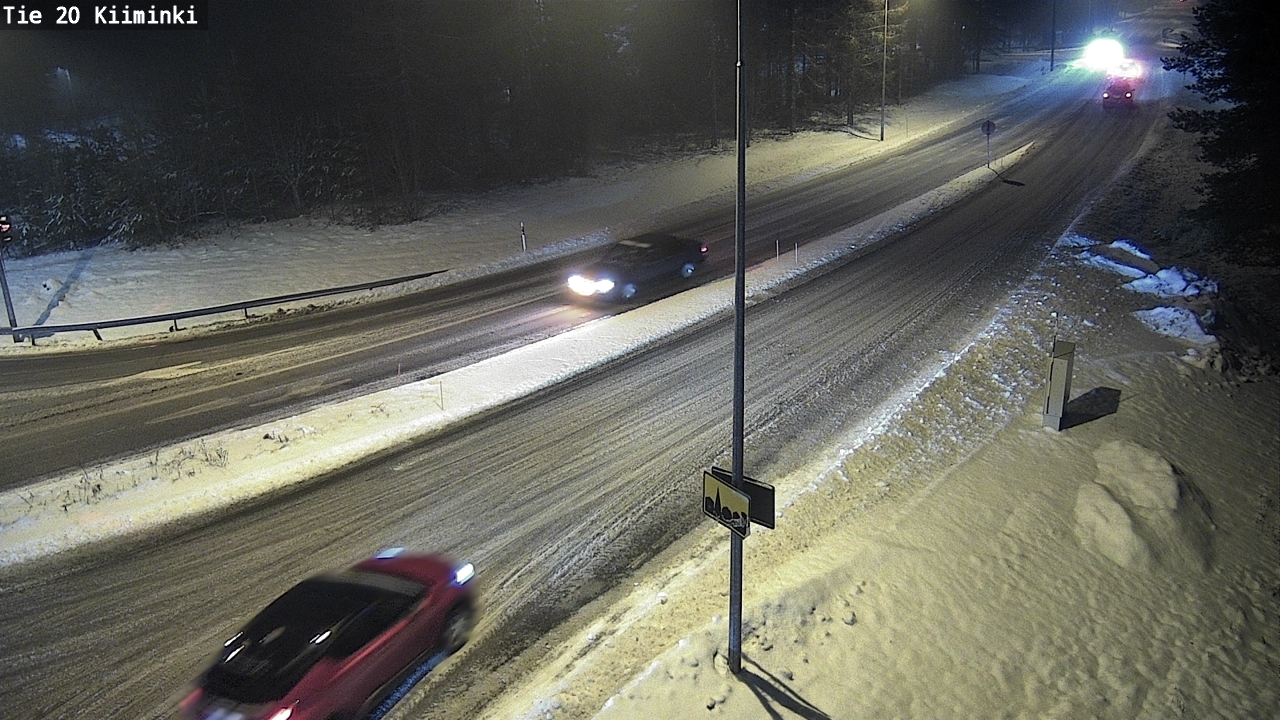 Weather Camera Image Väg 20 Uleåborg Kiiminki, Oulu, Pohjois-Pohjanmaa