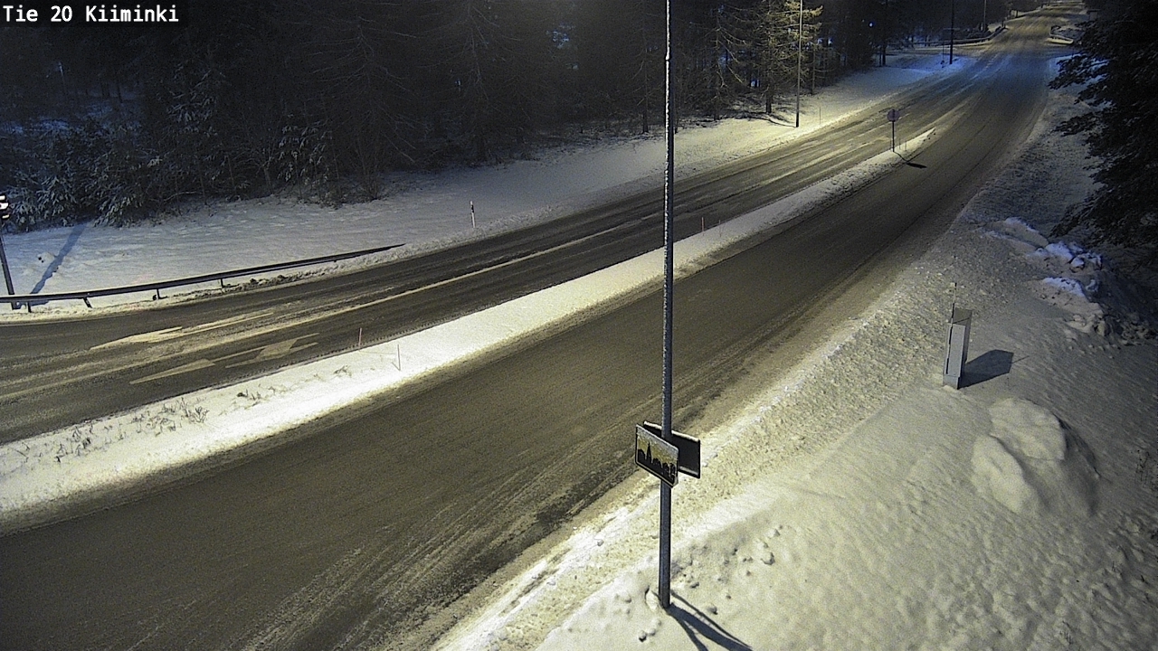 Weather Camera Image Väg 20 Uleåborg Kiiminki, Oulu, Pohjois-Pohjanmaa