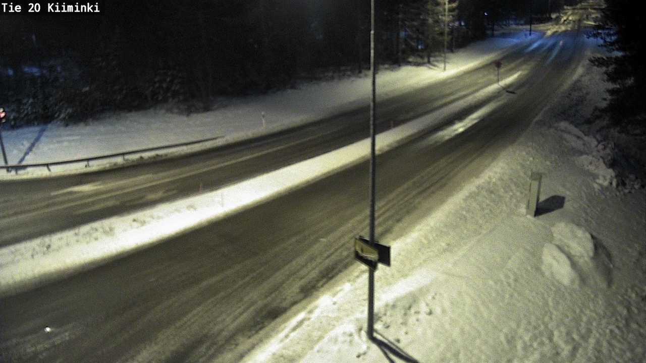 Weather Camera Image Väg 20 Uleåborg Kiiminki, Oulu, Pohjois-Pohjanmaa