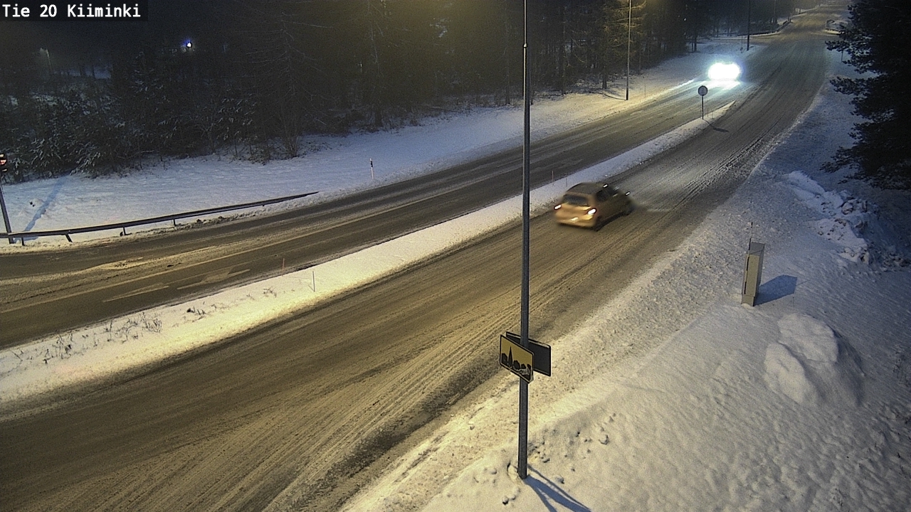 Weather Camera Image Väg 20 Uleåborg Kiiminki, Oulu, Pohjois-Pohjanmaa