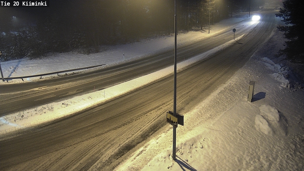 Weather Camera Image Väg 20 Uleåborg Kiiminki, Oulu, Pohjois-Pohjanmaa