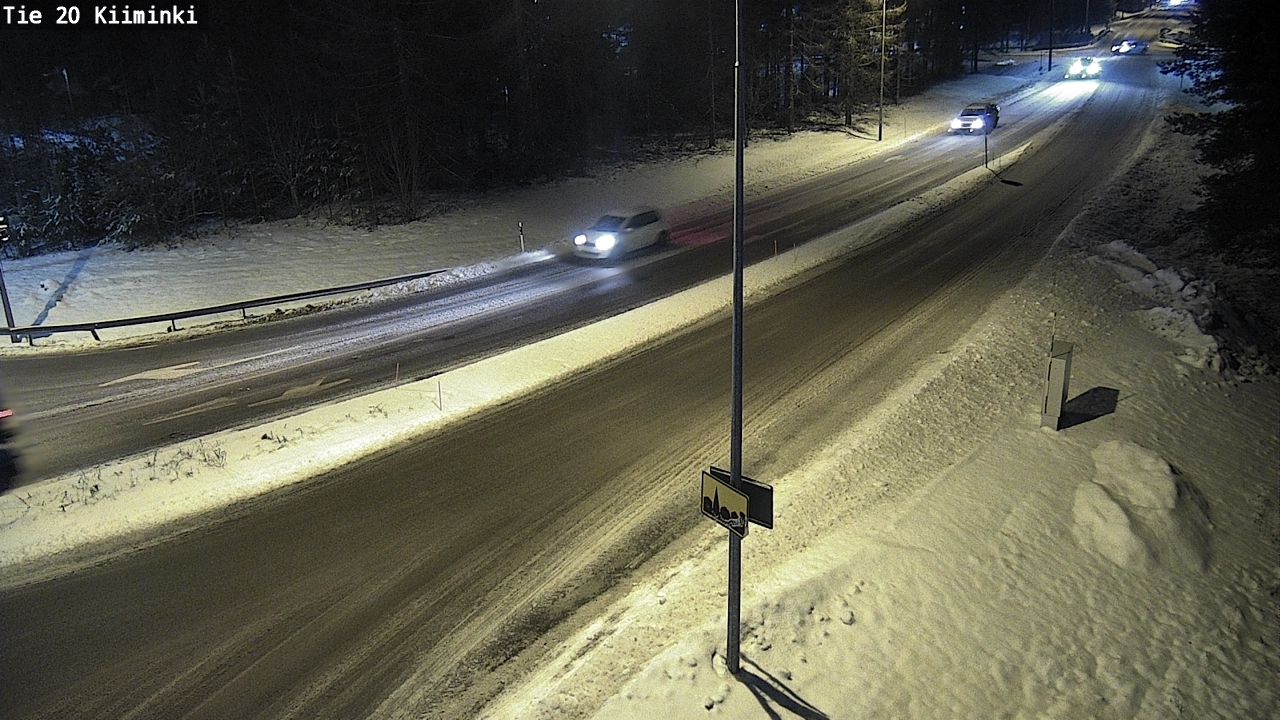 Weather Camera Image Road 20 Oulu Kiiminki, Oulu, Pohjois-Pohjanmaa