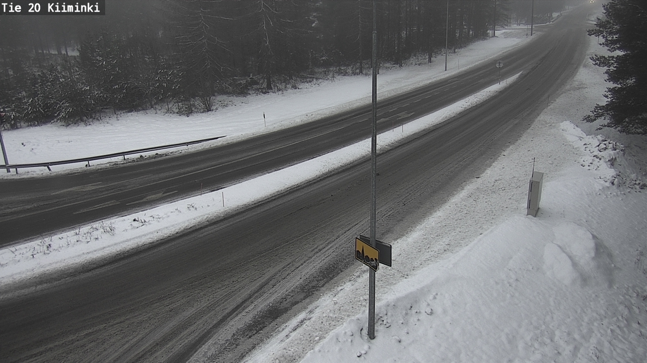 Weather Camera Image Väg 20 Uleåborg Kiiminki, Oulu, Pohjois-Pohjanmaa