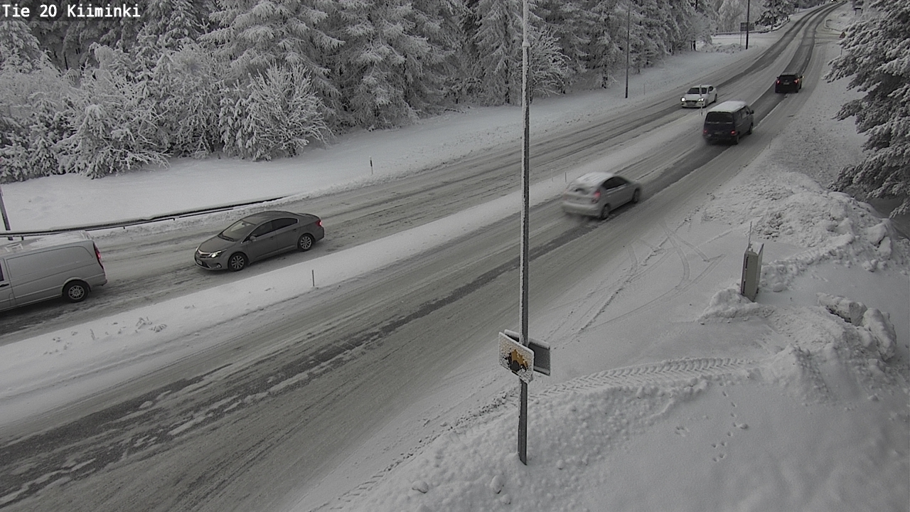 Weather Camera Image Väg 20 Uleåborg Kiiminki, Oulu, Pohjois-Pohjanmaa