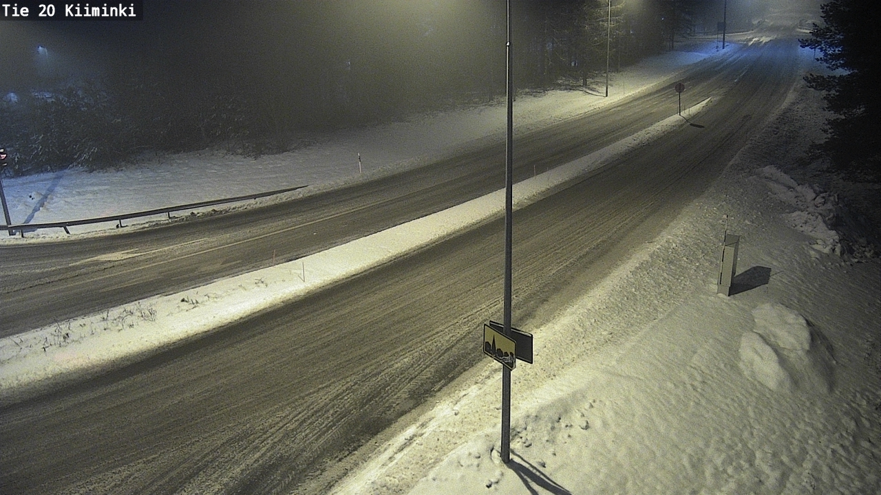 Weather Camera Image Väg 20 Uleåborg Kiiminki, Oulu, Pohjois-Pohjanmaa