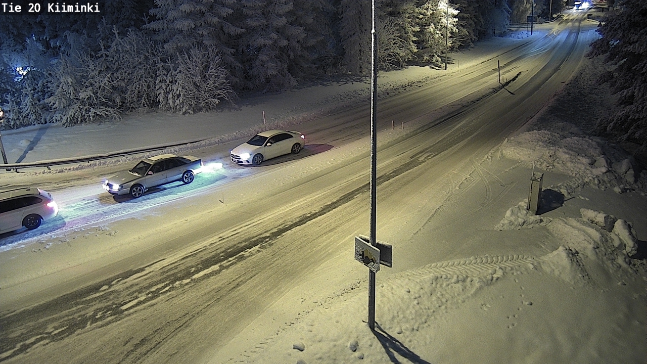 Weather Camera Image Väg 20 Uleåborg Kiiminki, Oulu, Pohjois-Pohjanmaa