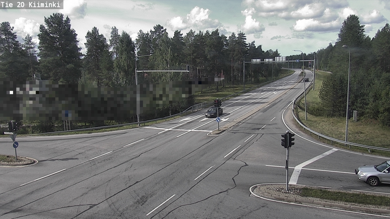Weather Camera Image Road 20 Oulu Kiiminki, Oulu, Pohjois-Pohjanmaa