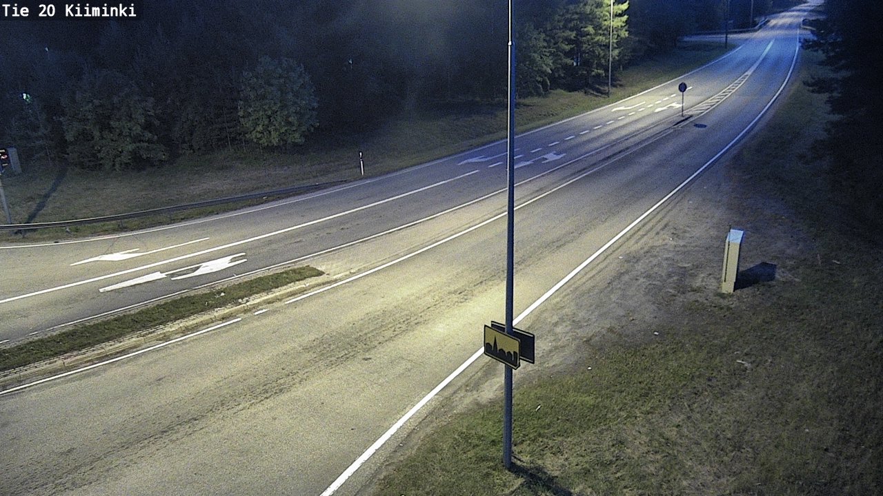 Weather Camera Image Road 20 Oulu Kiiminki, Oulu, Pohjois-Pohjanmaa