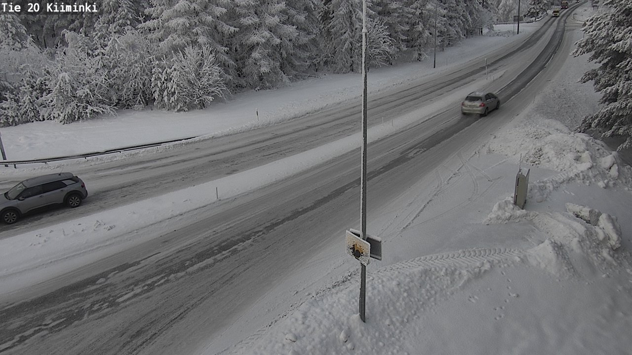 Weather Camera Image Väg 20 Uleåborg Kiiminki, Oulu, Pohjois-Pohjanmaa