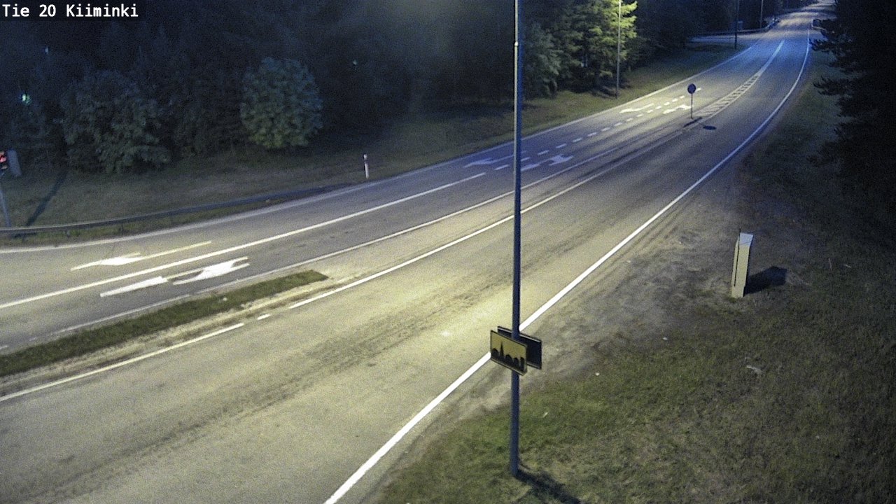 Weather Camera Image Road 20 Oulu Kiiminki, Oulu, Pohjois-Pohjanmaa