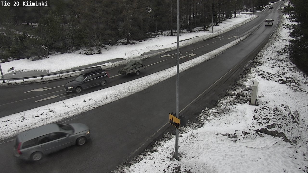 Weather Camera Image Road 20 Oulu Kiiminki, Oulu, Pohjois-Pohjanmaa