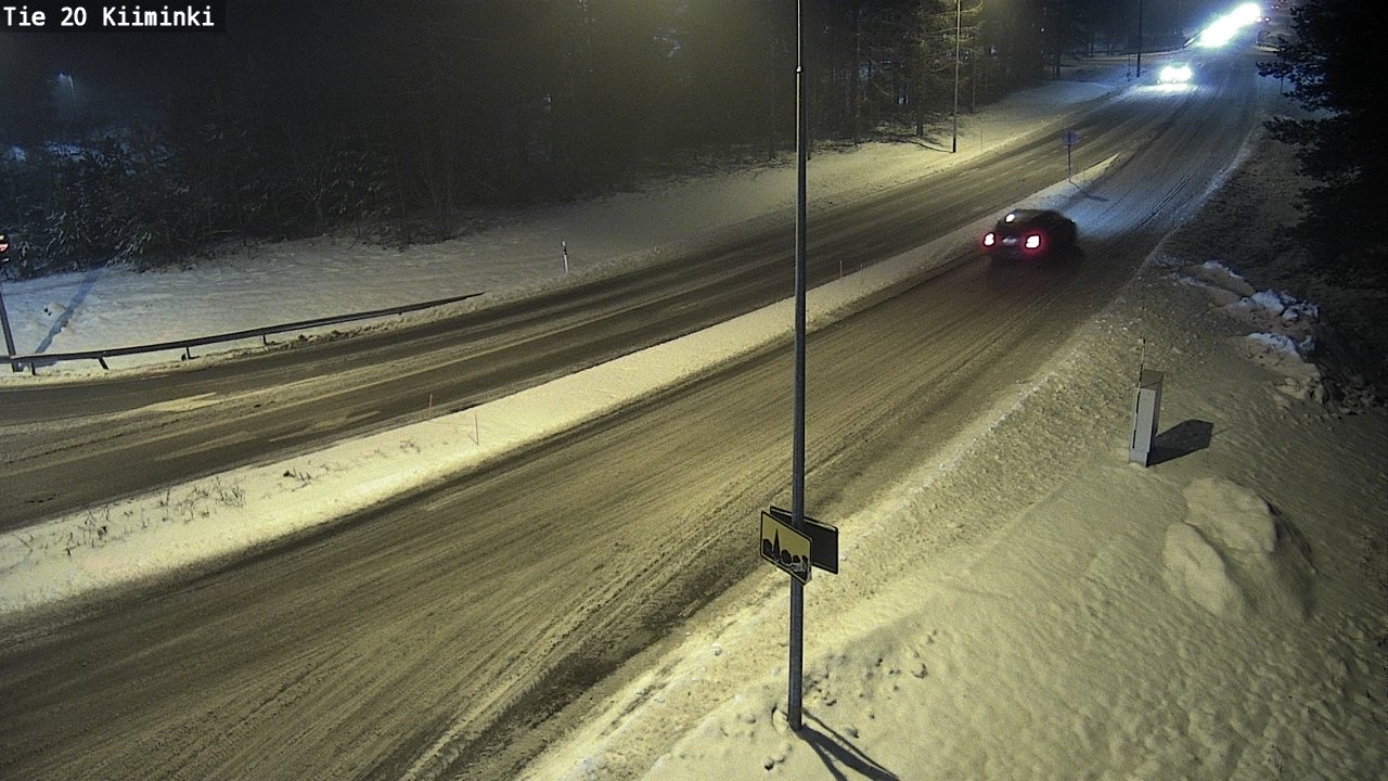 Weather Camera Image Road 20 Oulu Kiiminki, Oulu, Pohjois-Pohjanmaa