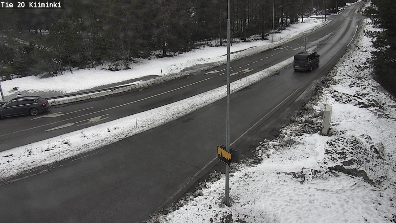 Weather Camera Image Road 20 Oulu Kiiminki, Oulu, Pohjois-Pohjanmaa