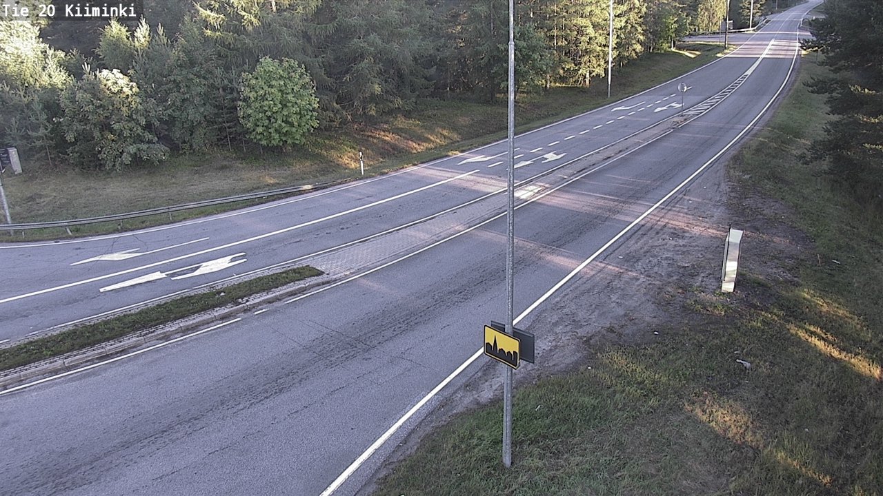Weather Camera Image Road 20 Oulu Kiiminki, Oulu, Pohjois-Pohjanmaa
