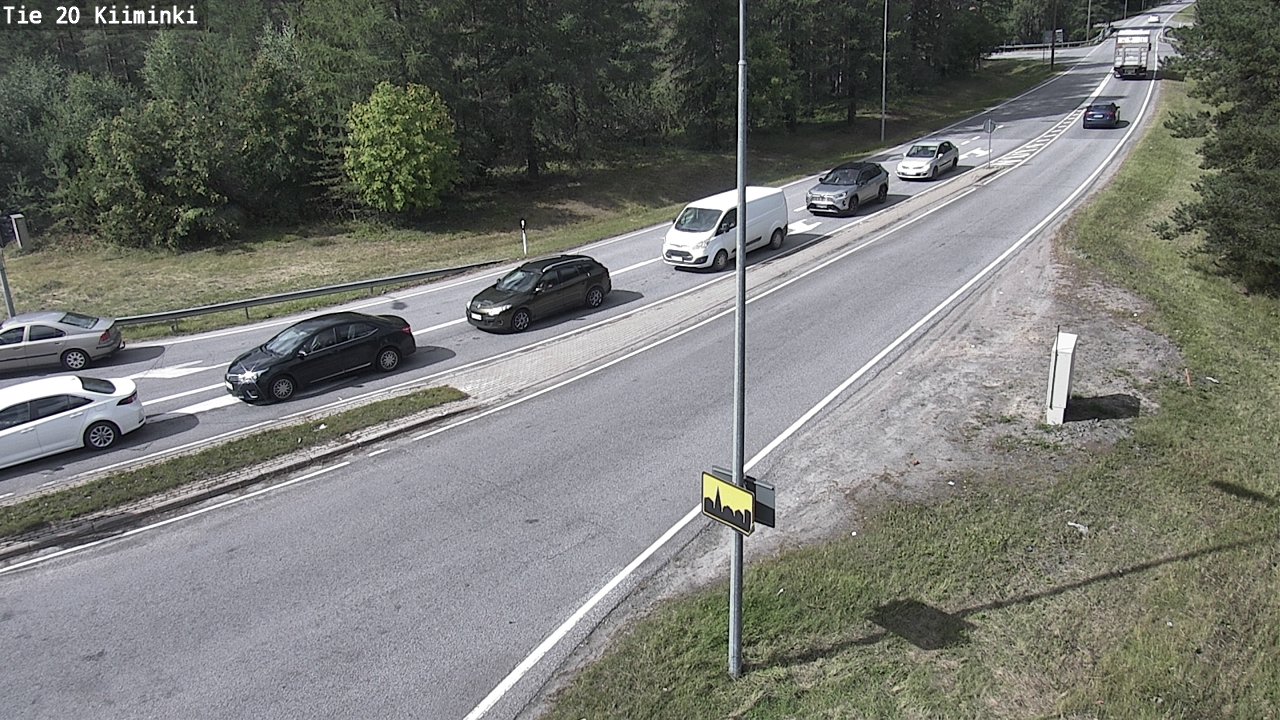 Weather Camera Image Road 20 Oulu Kiiminki, Oulu, Pohjois-Pohjanmaa