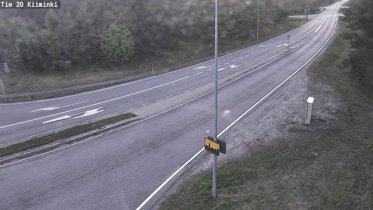 Weather Camera Image Road 20 Oulu Kiiminki, Oulu, Pohjois-Pohjanmaa