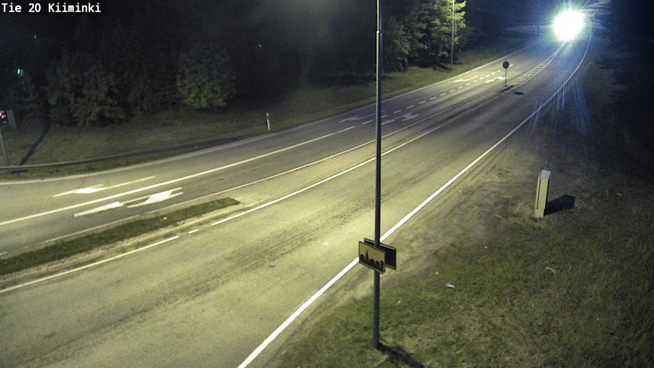 Weather Camera Image Road 20 Oulu Kiiminki, Oulu, Pohjois-Pohjanmaa