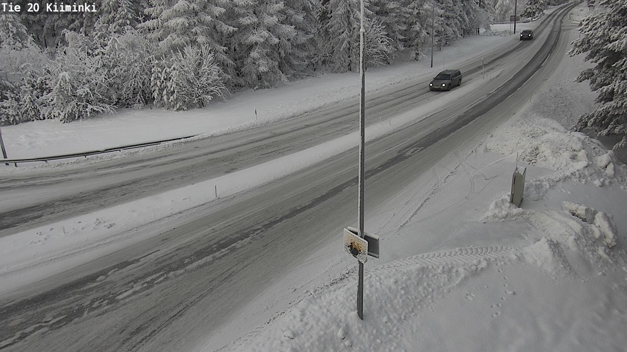Weather Camera Image Väg 20 Uleåborg Kiiminki, Oulu, Pohjois-Pohjanmaa